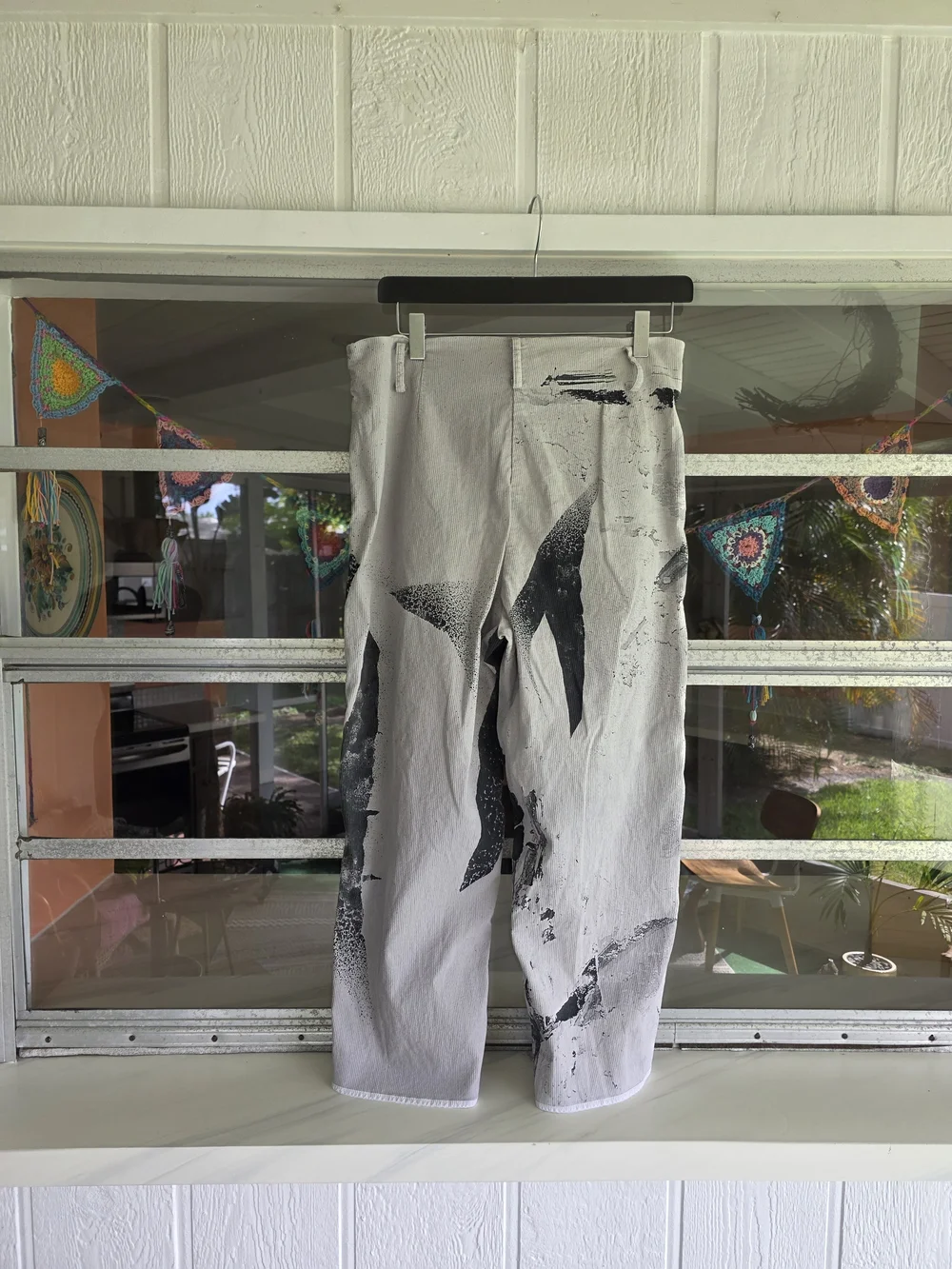 Annette Gortz 10 Euro 40 Artsy Cropped Trousers Luxury Ribbed Black & White - Picture 3 of 15